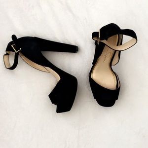 Black suede Jessica Simpson heels